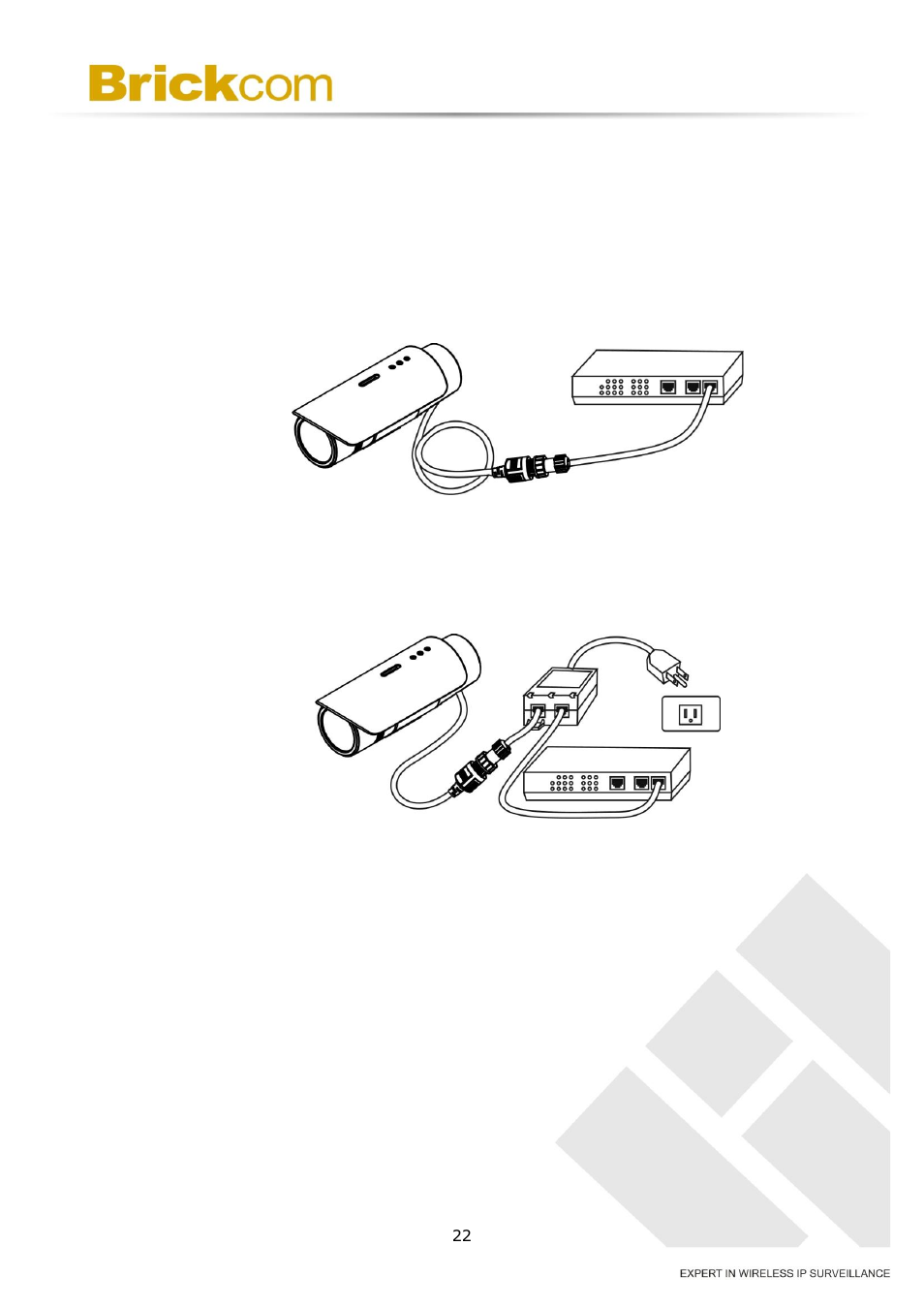 Camera connection, 2 camera connection | Brickcom OB-v2-series User Manual | Page 25 / 43