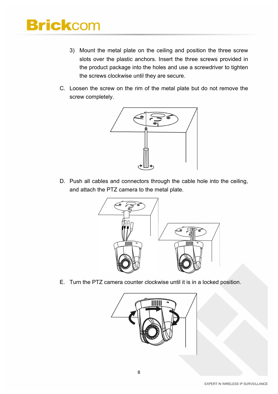 Brickcom PZ-040 12x Series User Manual | Page 12 / 73