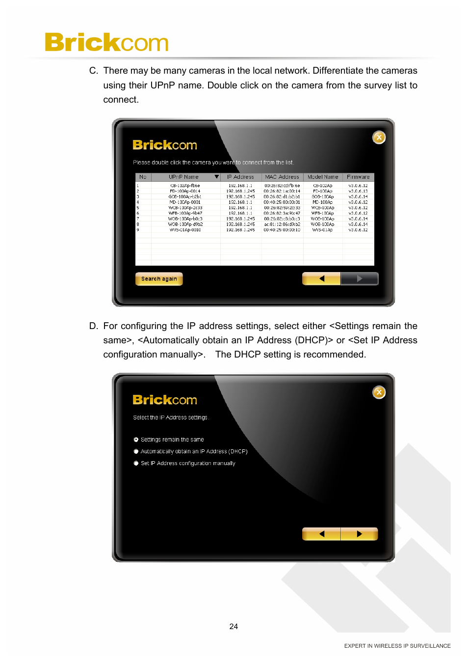 Brickcom PZ-040 12x Series User Manual | Page 28 / 73