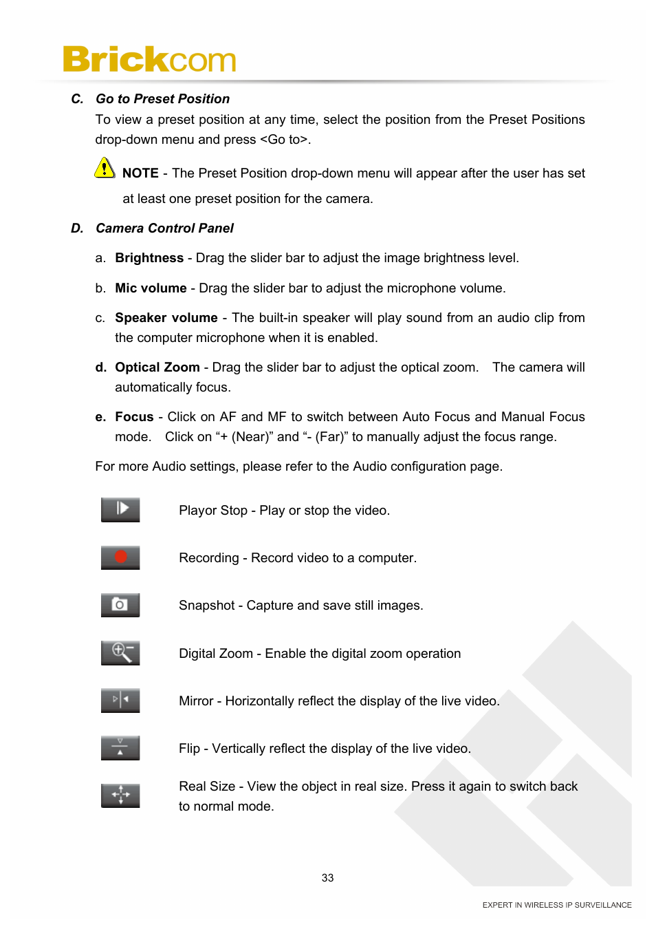 Brickcom PZ-040 12x Series User Manual | Page 37 / 73