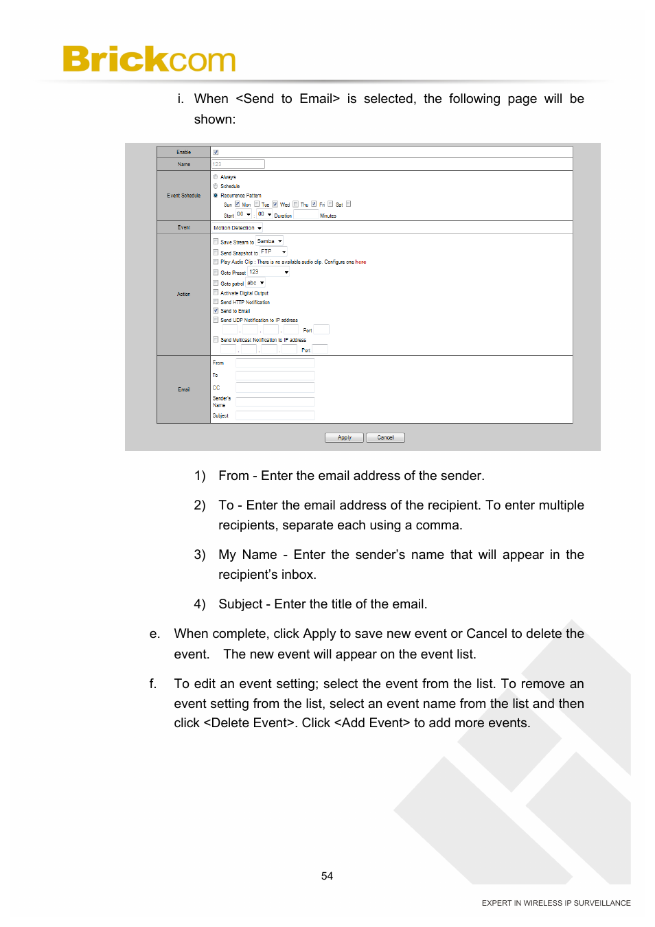 Brickcom PZ-040 12x Series User Manual | Page 58 / 73