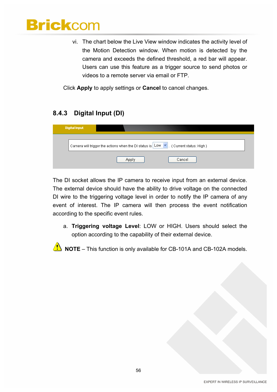 Brickcom PZ-040 12x Series User Manual | Page 60 / 73