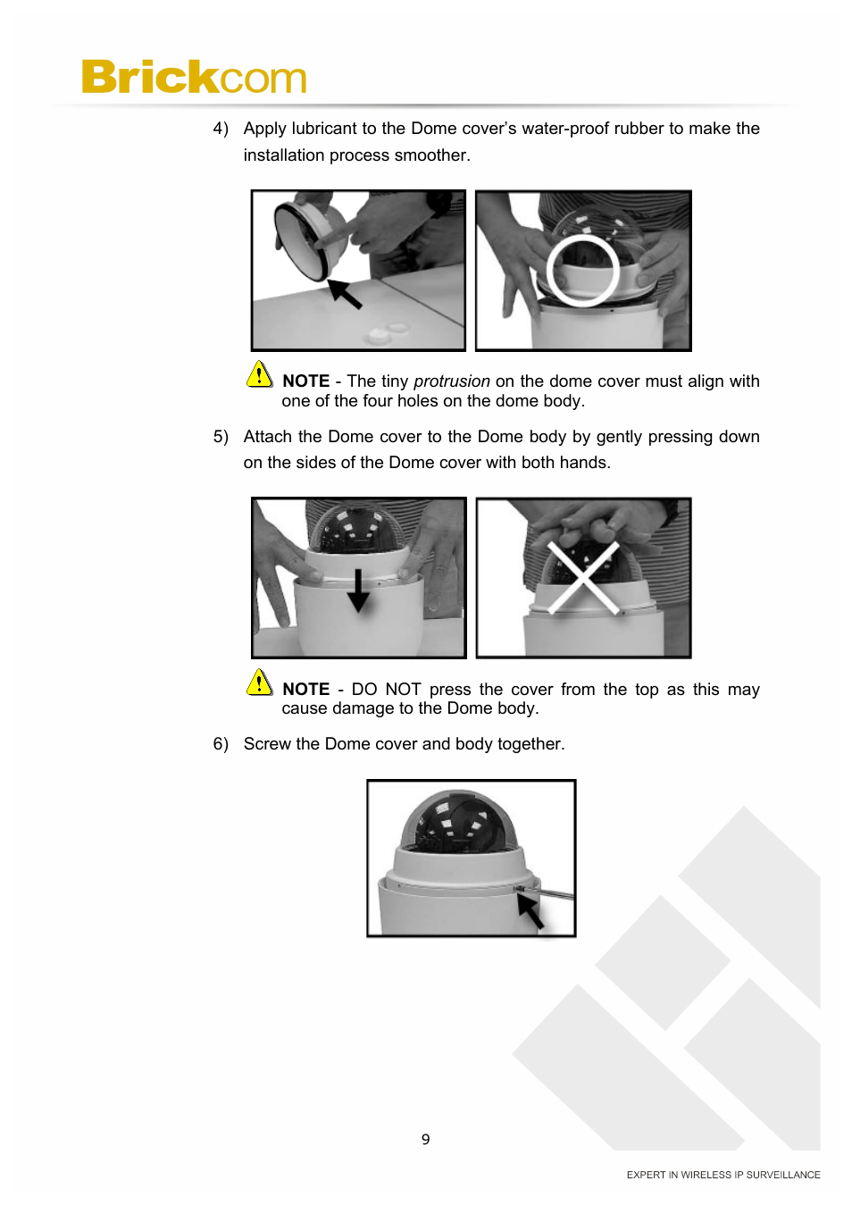 Brickcom OSD-040 36x Series User Manual | Page 13 / 74