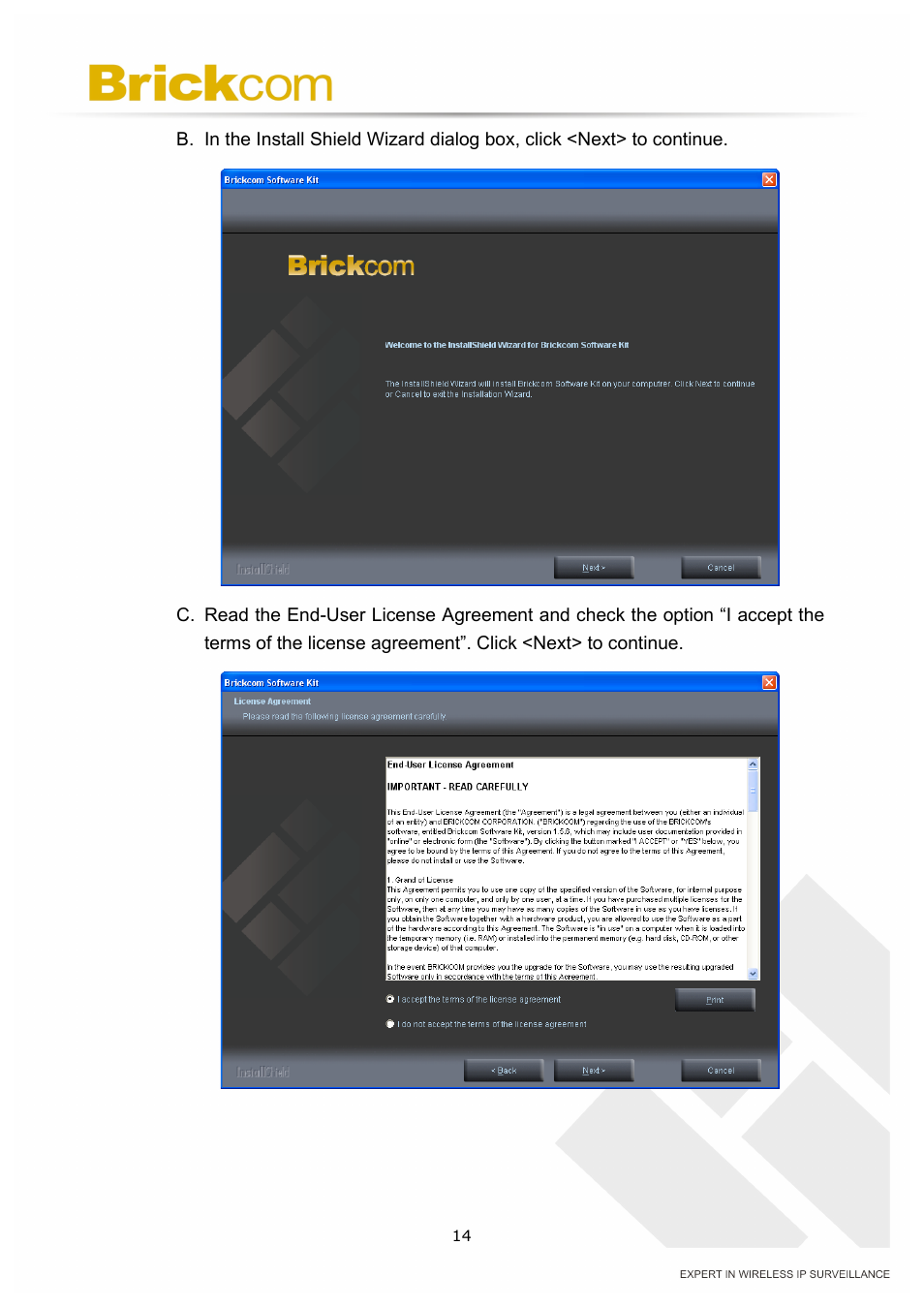 Brickcom OSD-040 36x Series User Manual | Page 18 / 74