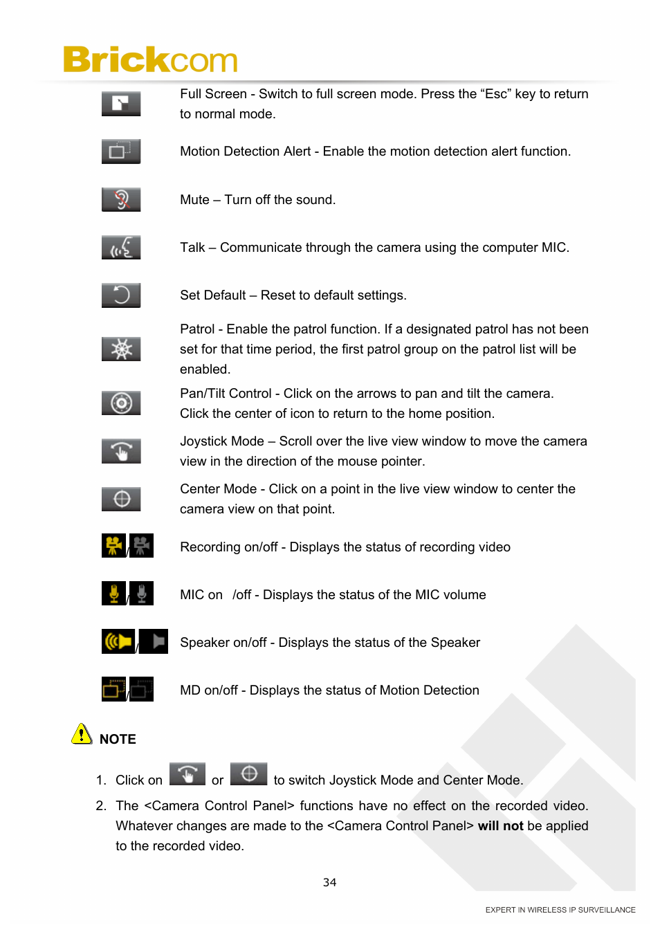 Brickcom OSD-040 36x Series User Manual | Page 38 / 74