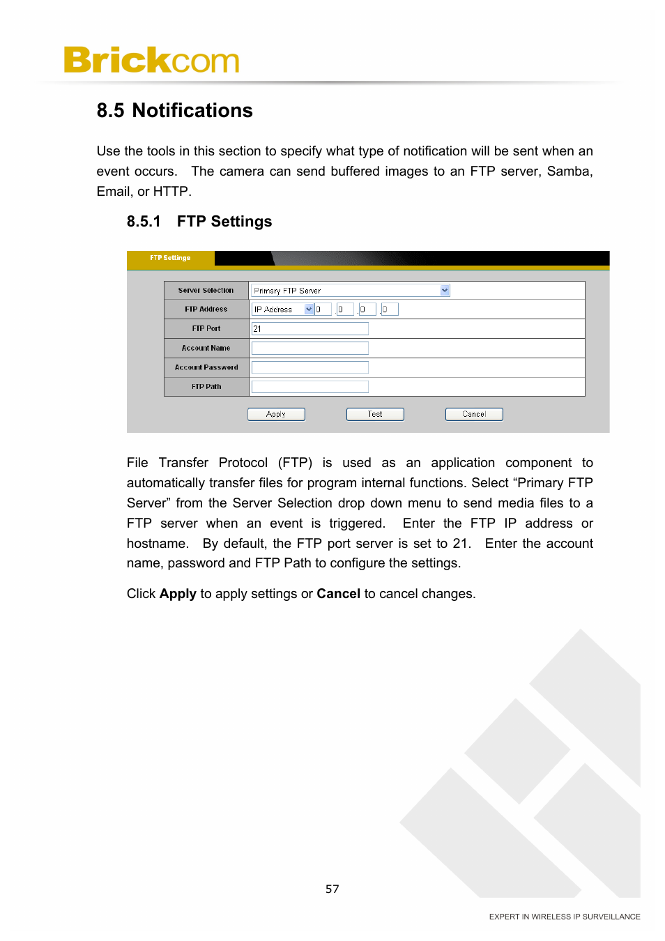 5 notifications | Brickcom OSD-040 36x Series User Manual | Page 61 / 74