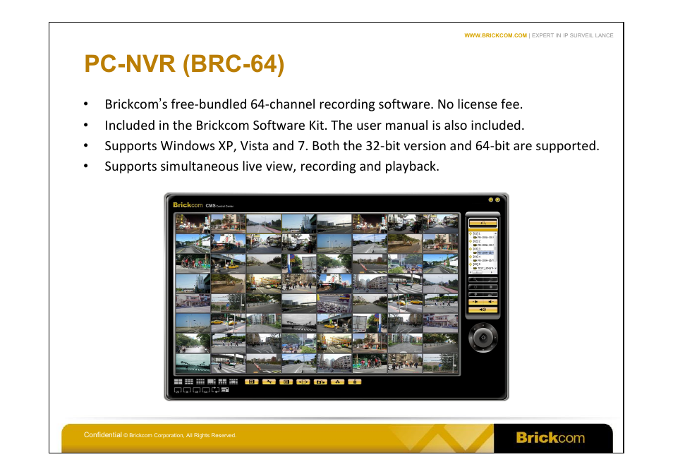 Pc-nvr (brc-64) | Brickcom WOB-100Ap User Manual | Page 11 / 16