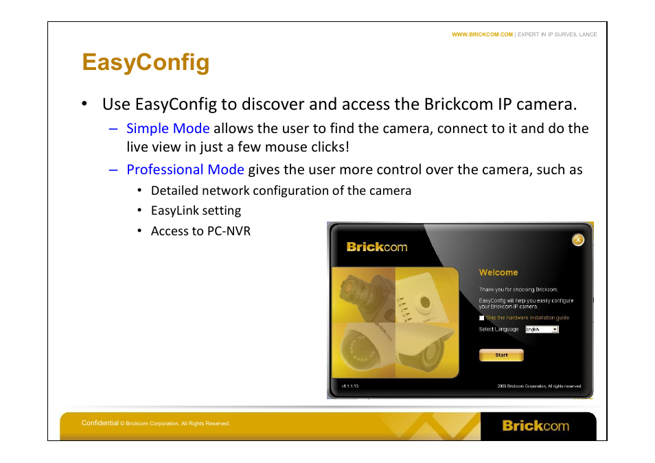 Easyconfig | Brickcom WFB-100Ap User Manual | Page 10 / 14
