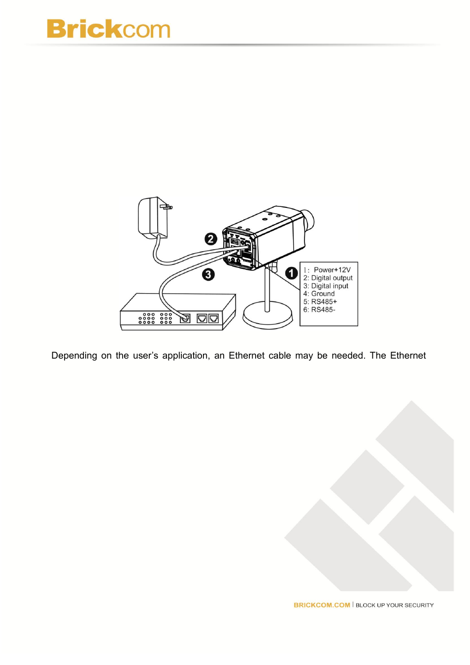 Camera connection | Brickcom FB-300N User Manual | Page 16 / 17