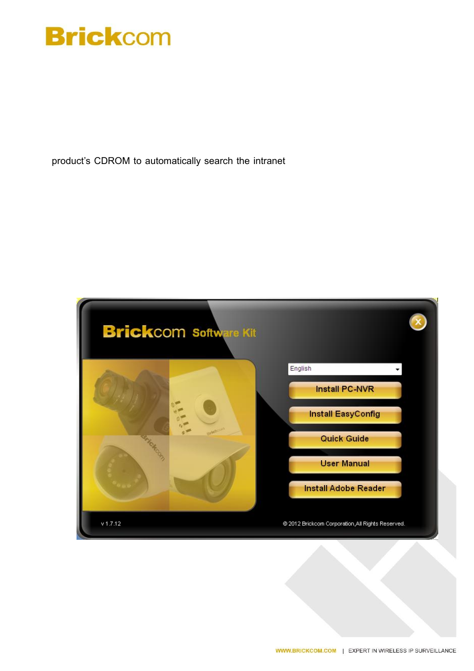 Software installation | Brickcom MB-series User Manual | Page 16 / 28