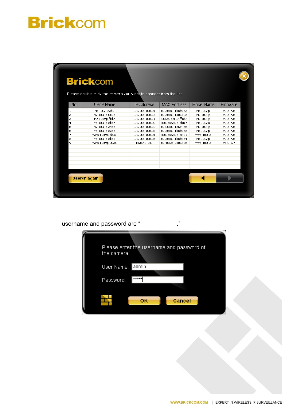 Brickcom MB-series User Manual | Page 23 / 28