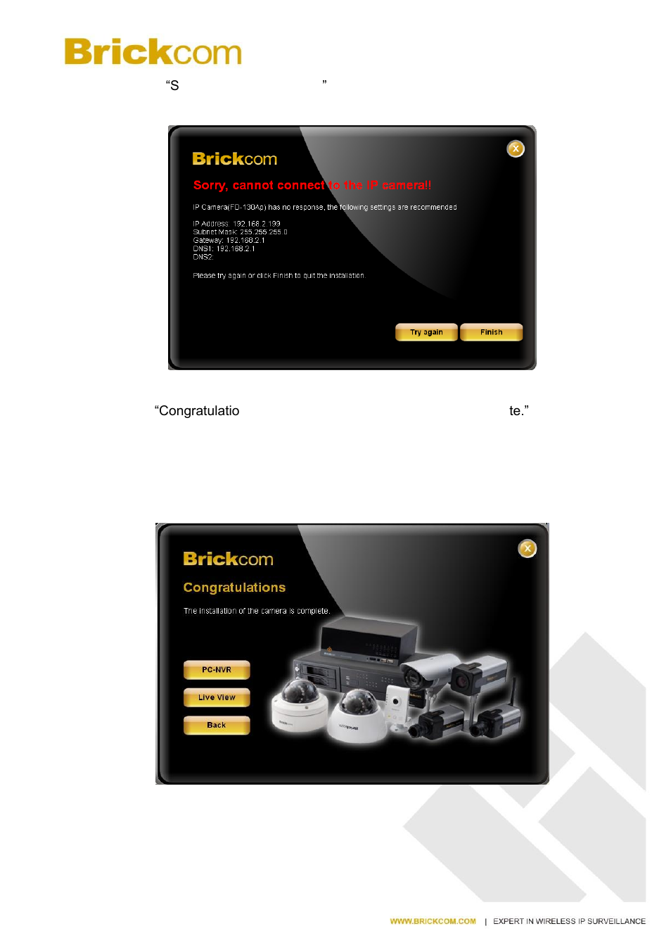 Brickcom MB-series User Manual | Page 27 / 28