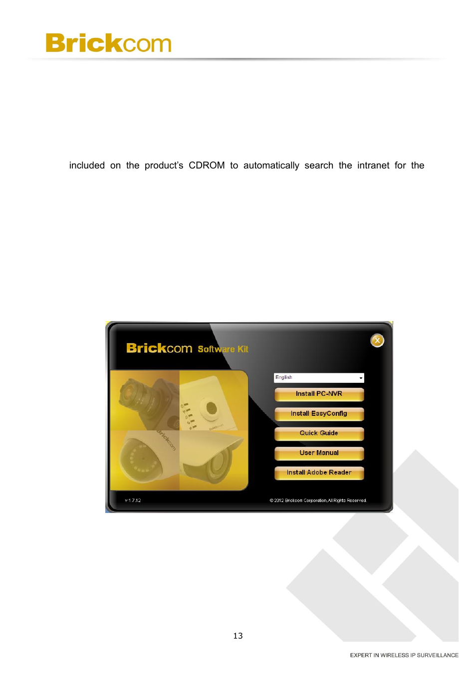 Software installation, 4 software installation | Brickcom OSD-200 20xp User Manual | Page 17 / 80