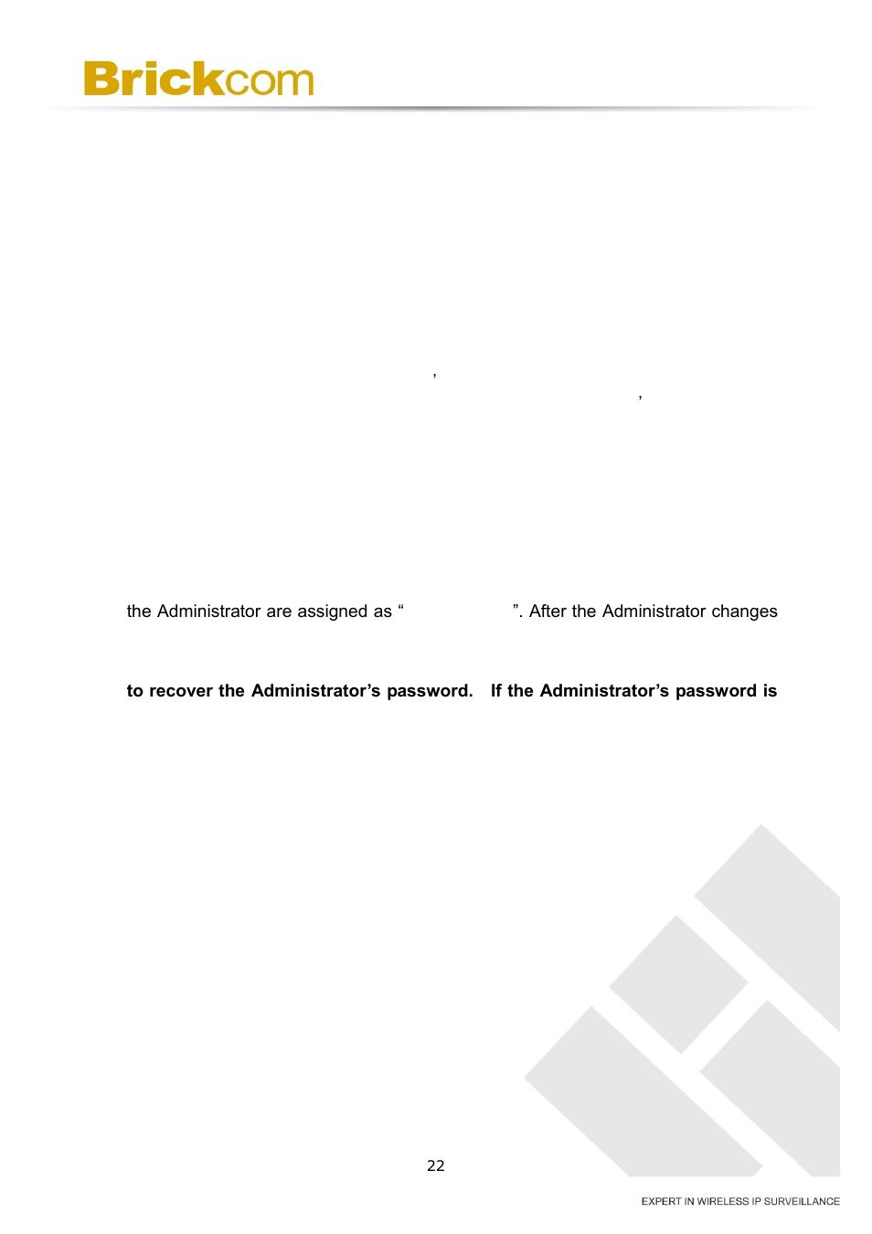 Chapter 5 - accessing the network camera, Check network settings, Add password to prevent unauthorized access | 1 check network settings, 2 add password to prevent unauthorized access | Brickcom OSD-200 20xp User Manual | Page 26 / 80