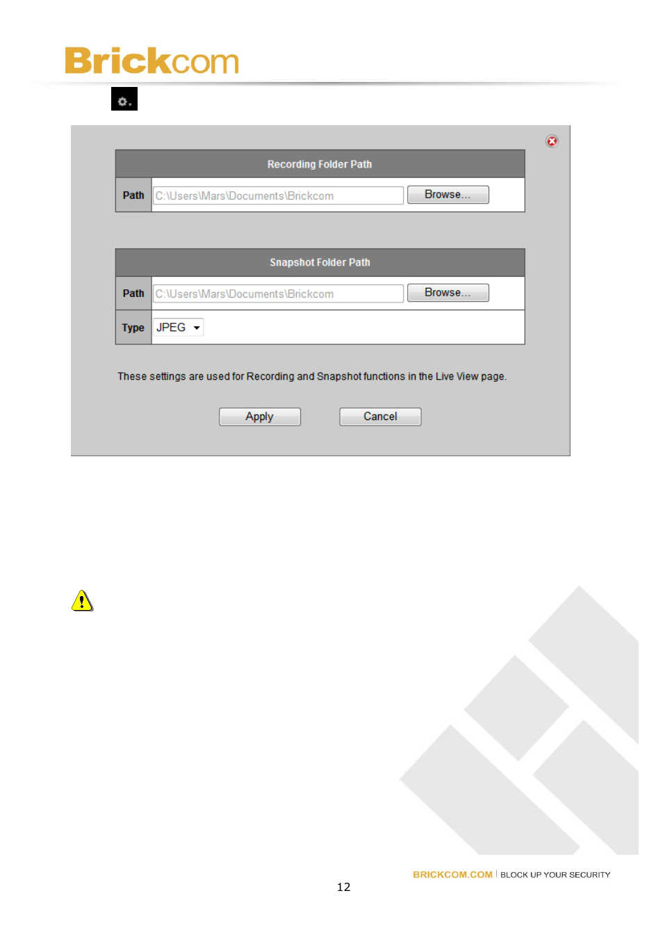 Brickcom Software Users Manual For Firmware release V3.2.x.x User Manual | Page 13 / 72