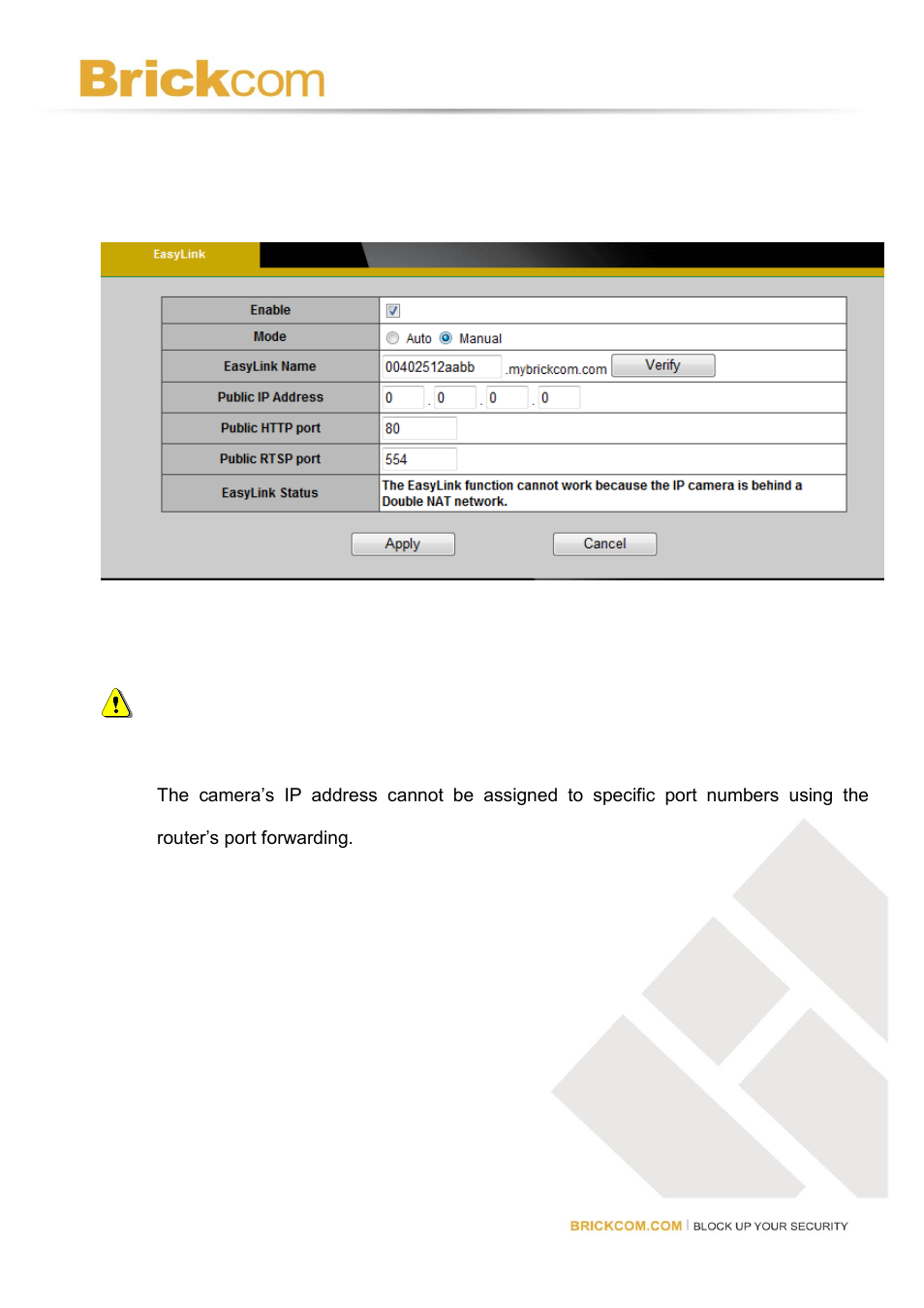 Brickcom Software Users Manual For Firmware release V3.2.x.x User Manual | Page 34 / 72