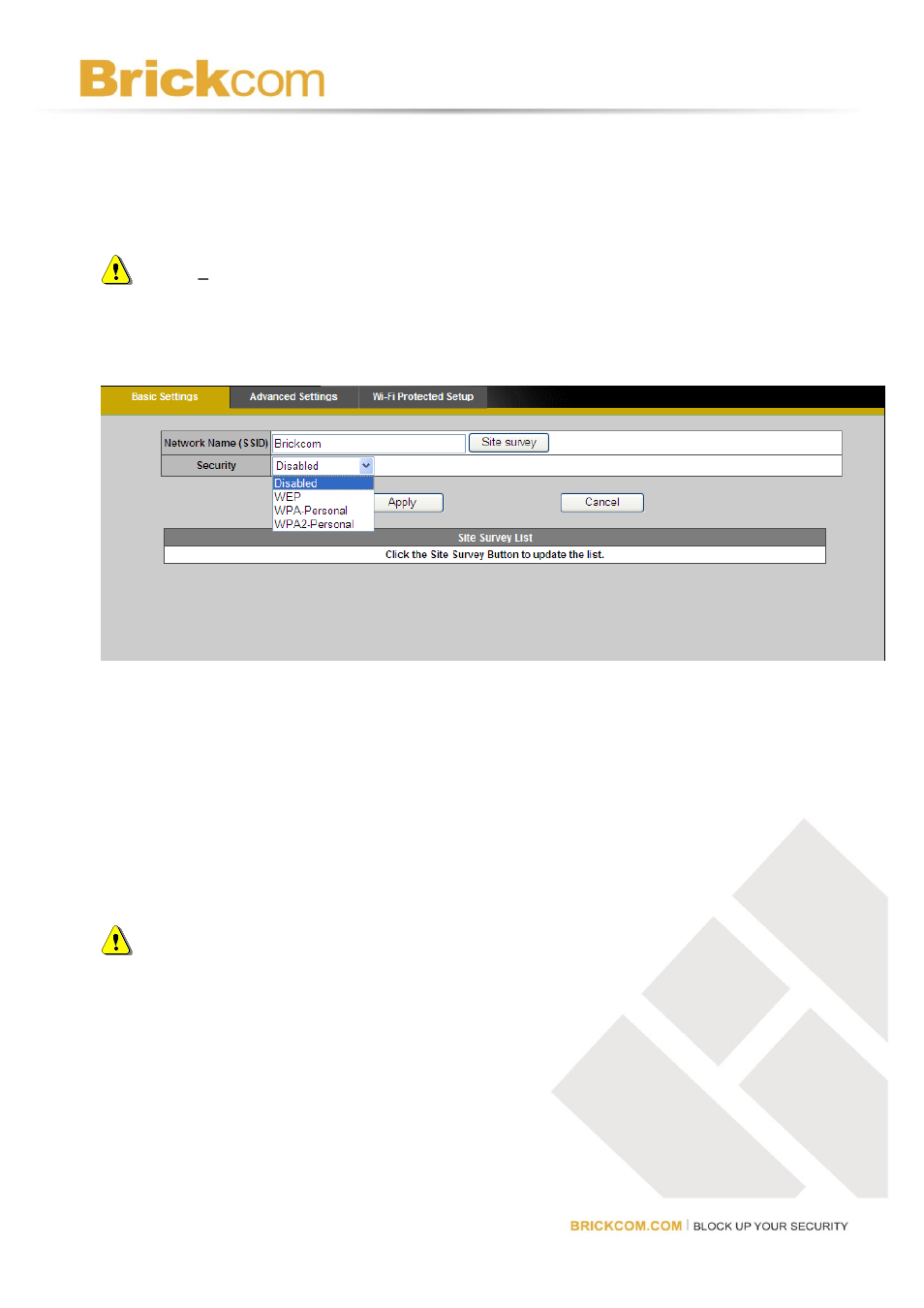 Wireless | Brickcom Software Users Manual For Firmware release V3.2.x.x User Manual | Page 35 / 72