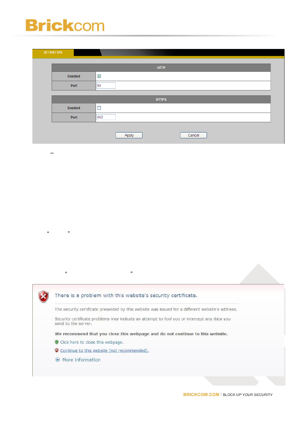 Http/https | Brickcom Software Users Manual For Firmware release V3.2.x.x User Manual | Page 42 / 72