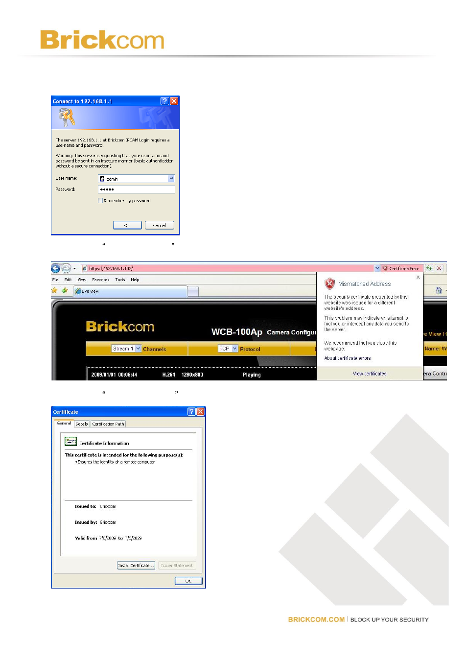 Brickcom Software Users Manual For Firmware release V3.2.x.x User Manual | Page 43 / 72