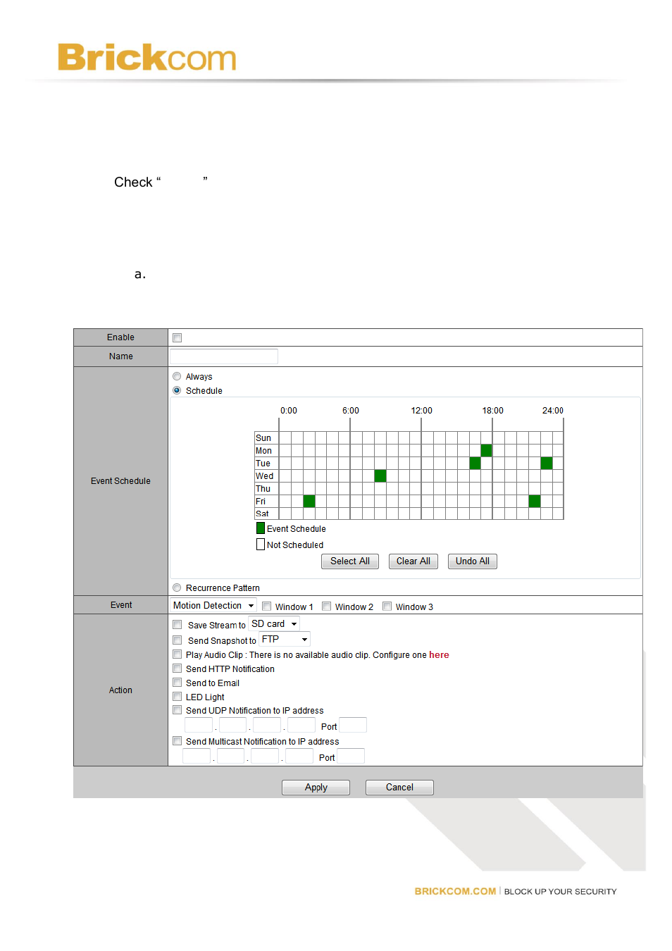 Brickcom Software Users Manual For Firmware release V3.2.x.x User Manual | Page 45 / 72