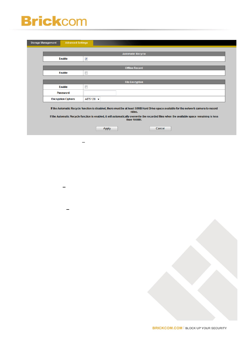 Brickcom Software Users Manual For Firmware release V3.2.x.x User Manual | Page 66 / 72
