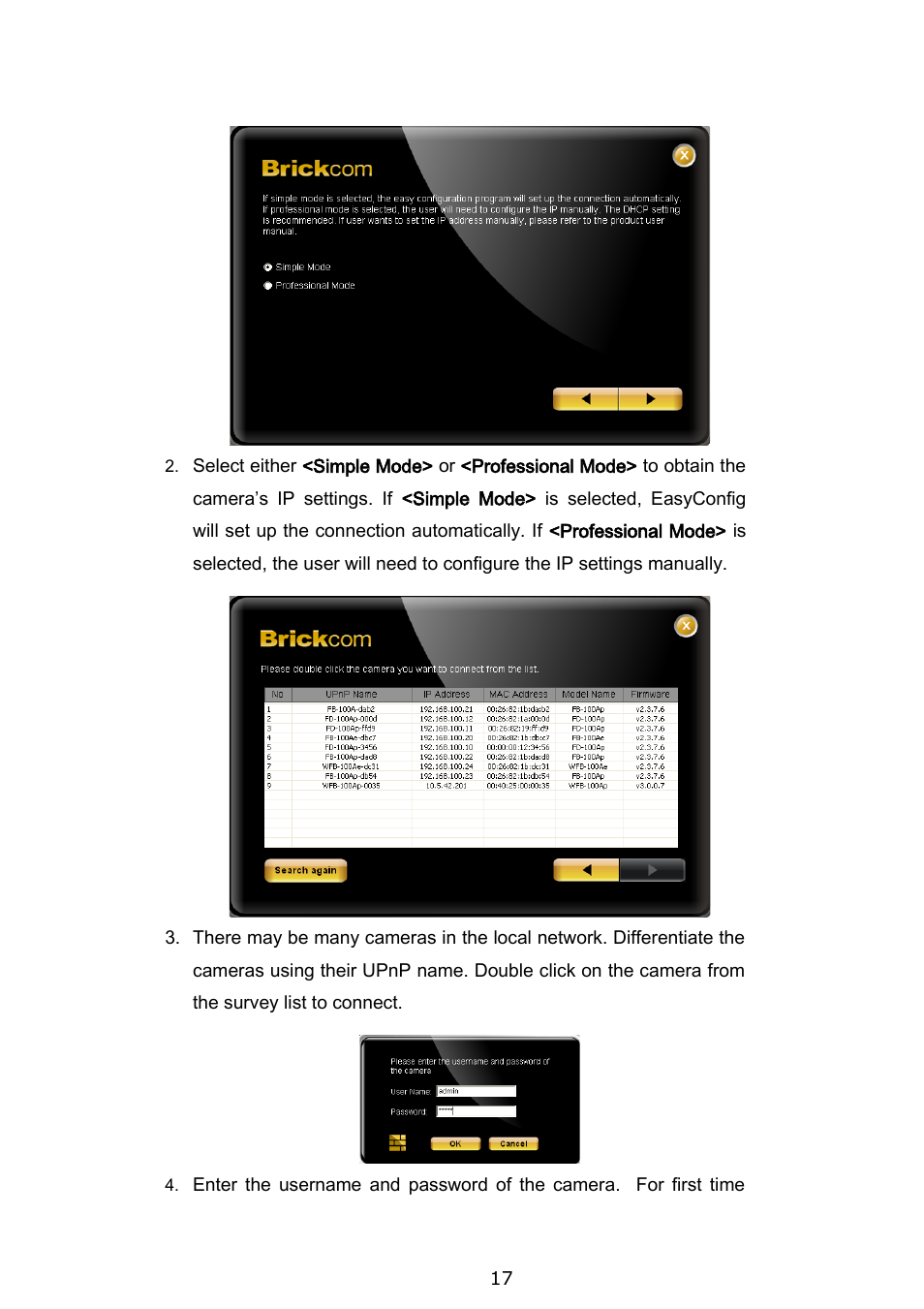 Brickcom BRC-64 User Manual | Page 17 / 99