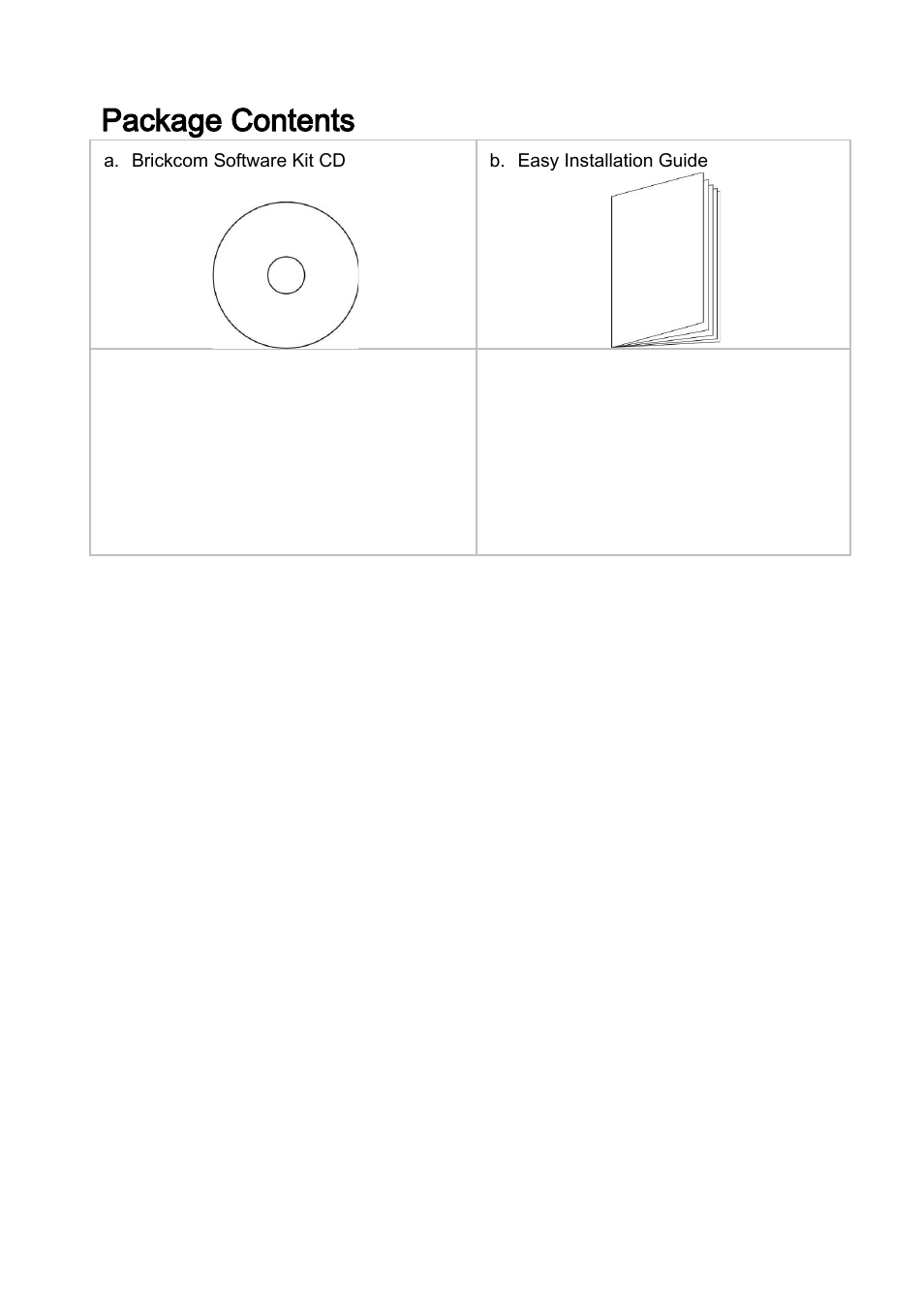Package contents | Brickcom BRC-64 User Manual | Page 4 / 99