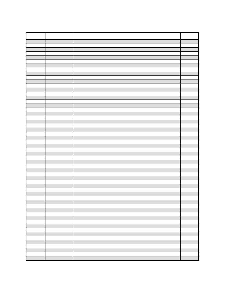 Parts list | Brown Products BedEdger (F-781H & F-991H) User Manual | Page 17 / 17
