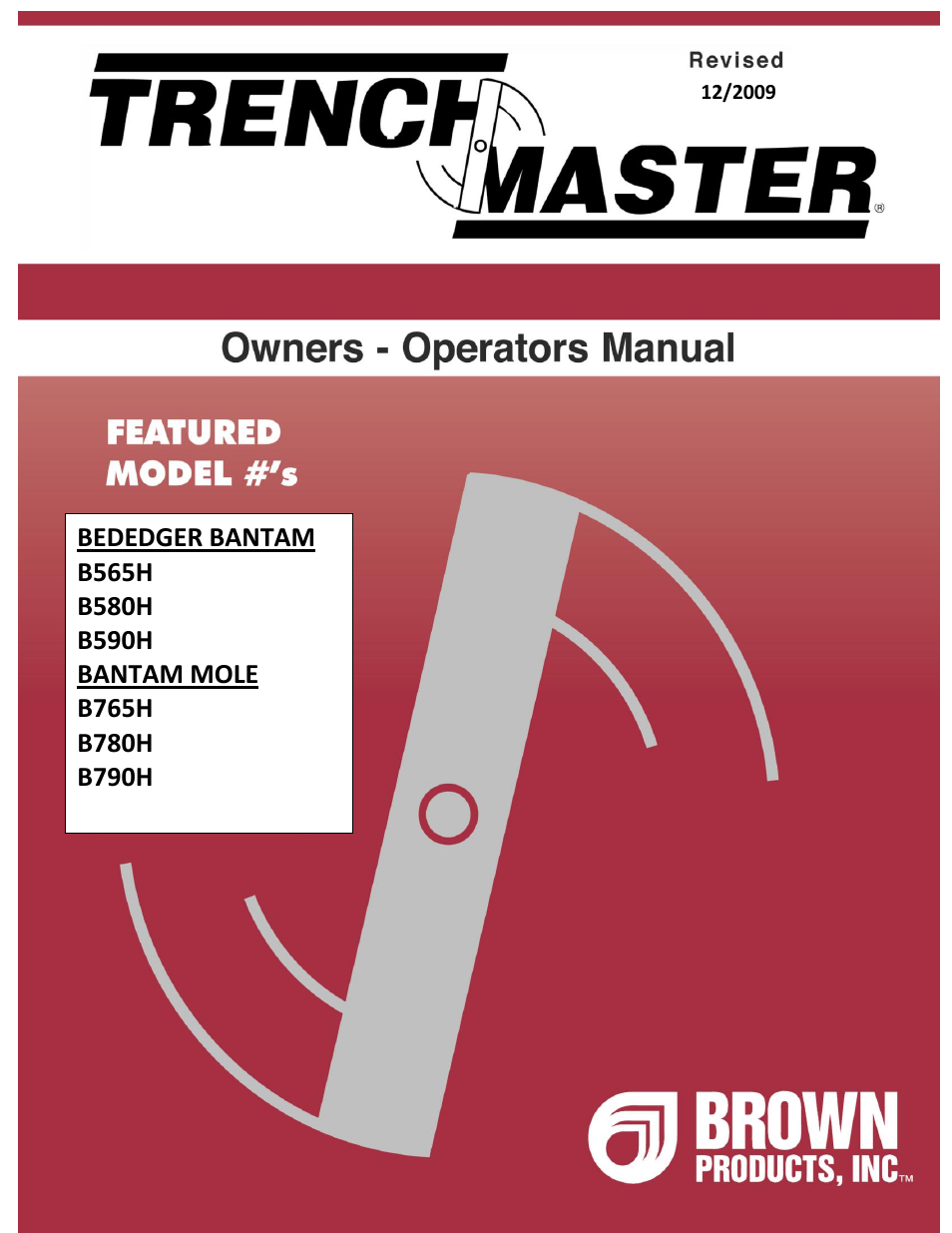 Brown Products BedEdger Bantam _ Bantam Mole (B565H, B580H, B590H, B765H, B780H, B790H) User Manual | 24 pages