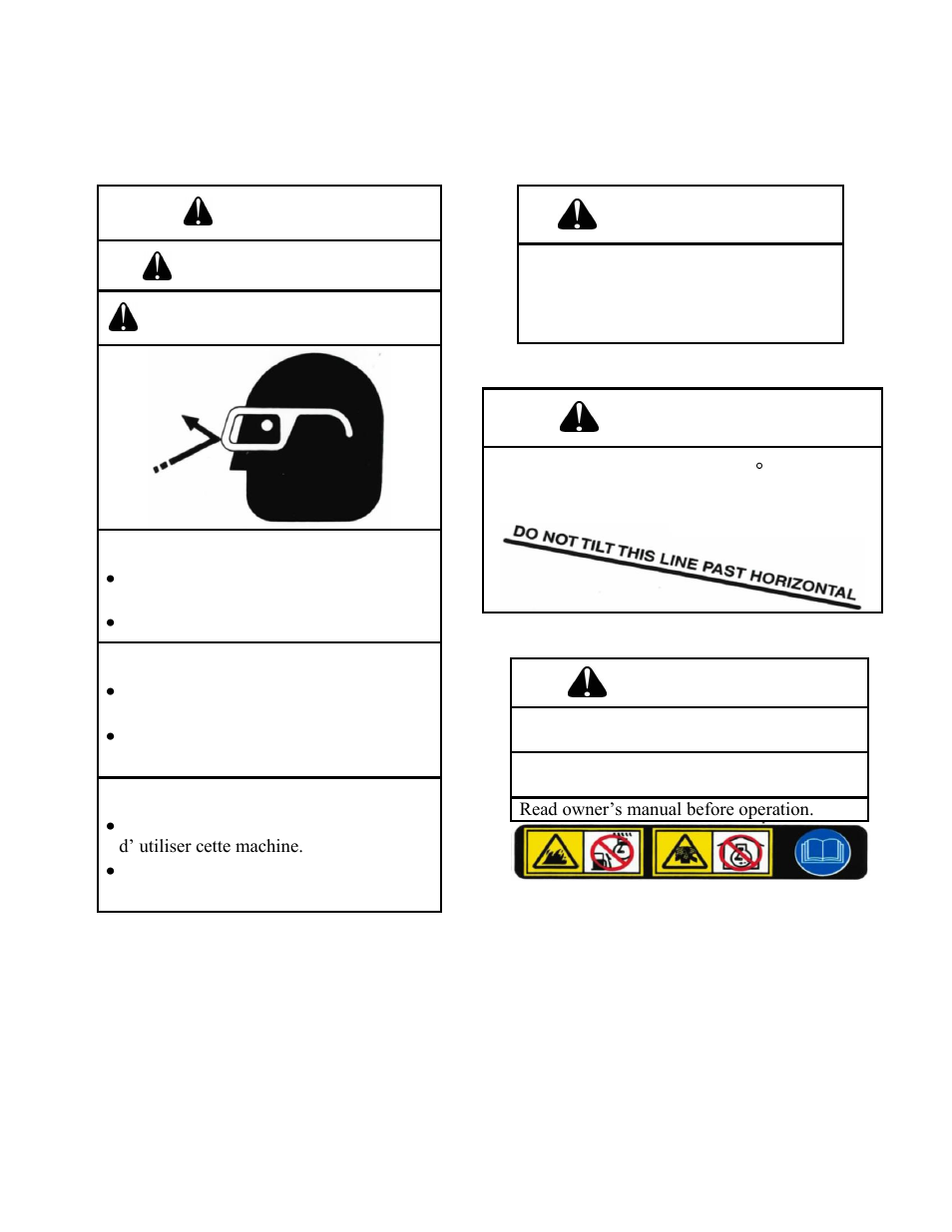 No step, Warning, Equipment safety | Warning advertencia advertissement | Brown Products BrushOx (BC2613HER) User Manual | Page 13 / 33