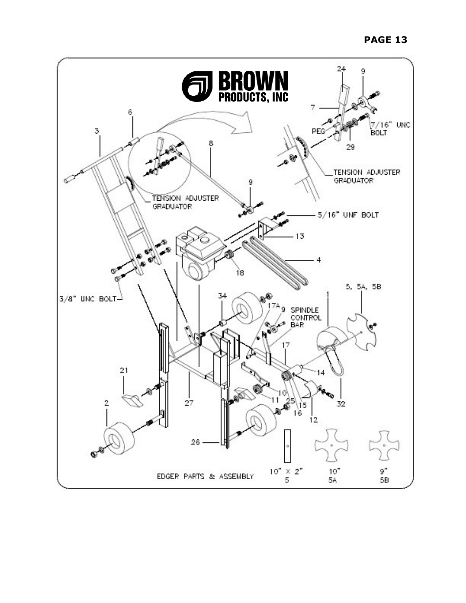 Brown Products EdgeMaster (E-104H, E-104H5.5) User Manual | Page 19 / 25