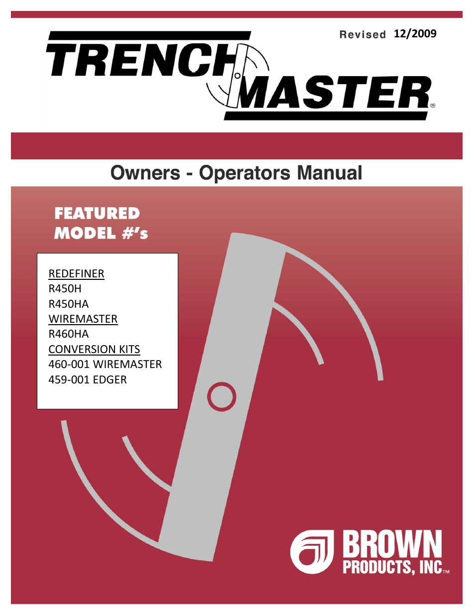 Brown Products ReDefiner _ Wiremaster MOLE (R450H, R450HA, R460HA) User Manual | 24 pages