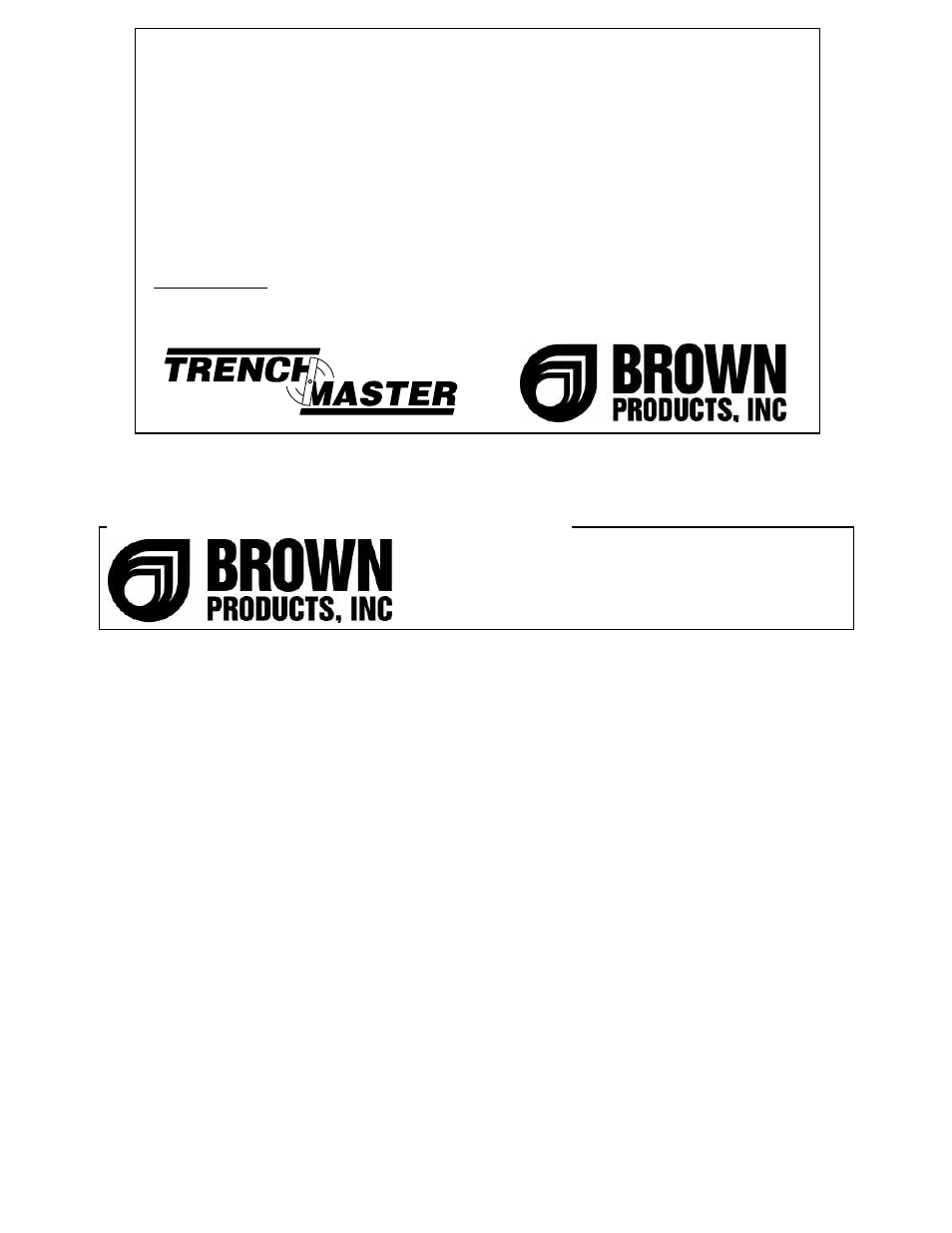Brown Products TrenchMaster (F-1202) User Manual | Page 3 / 17