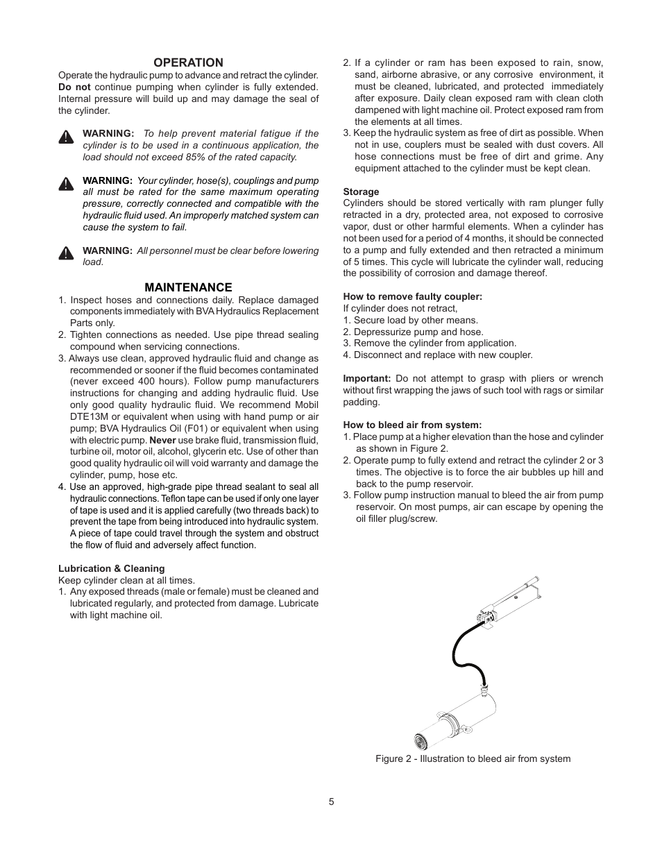 BVA Hydraulics HC6006T User Manual | Page 5 / 12