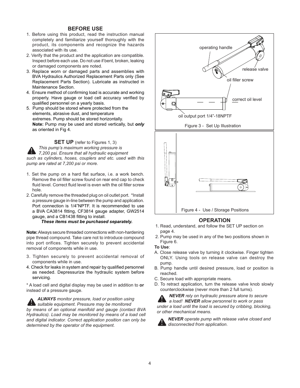 BVA Hydraulics P240L User Manual | Page 4 / 8