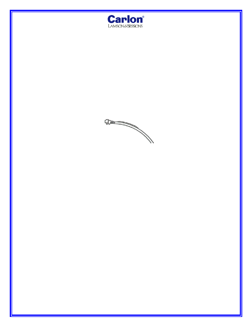 Carlon Bore-Gard Locking Strap Information User Manual | 1 page
