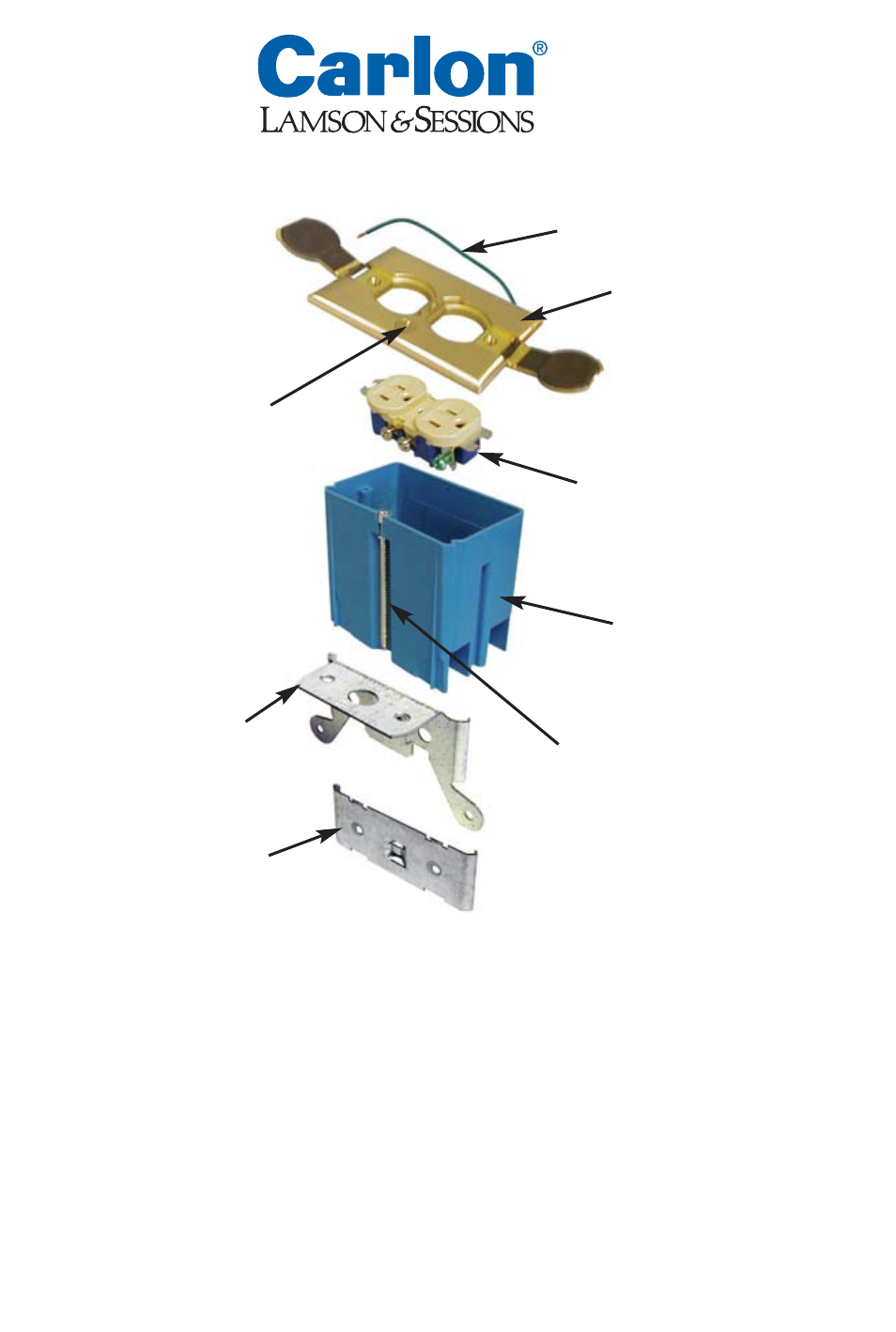 Adjustable floor box assembly, Package contents | Carlon Brass Adjustable Floor Box Kit - Low Res User Manual | Page 4 / 4