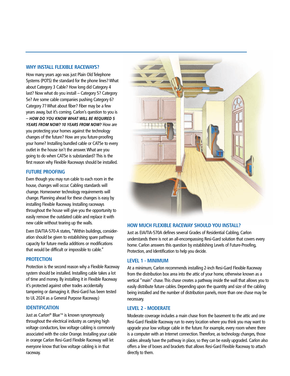 Carlon Resi-Gard Flexible Raceway Systems Cost Estimation Sheet - Low Res User Manual | 2 pages
