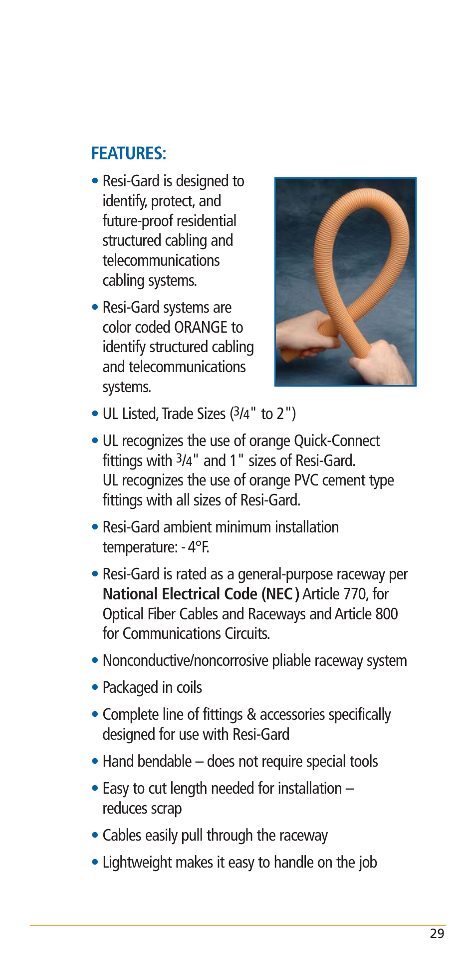 General information about carlon, Resi-gard | Carlon Structured Cable Management Systems Handbook - Low Res User Manual | Page 31 / 92