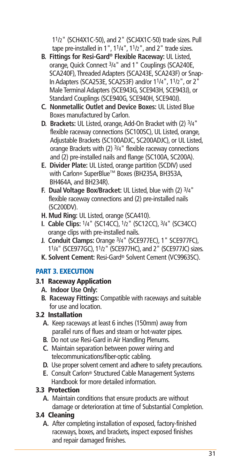 Carlon Structured Cable Management Systems Handbook - Low Res User Manual | Page 33 / 92