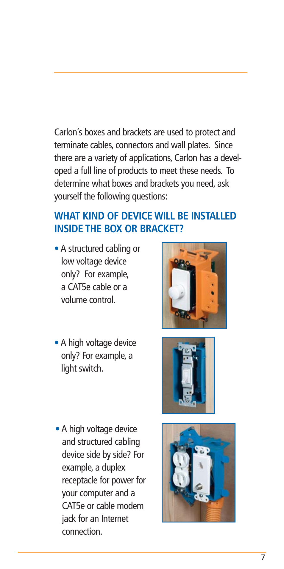 Defining the application | Carlon Structured Cable Management Systems Handbook - Low Res User Manual | Page 9 / 92