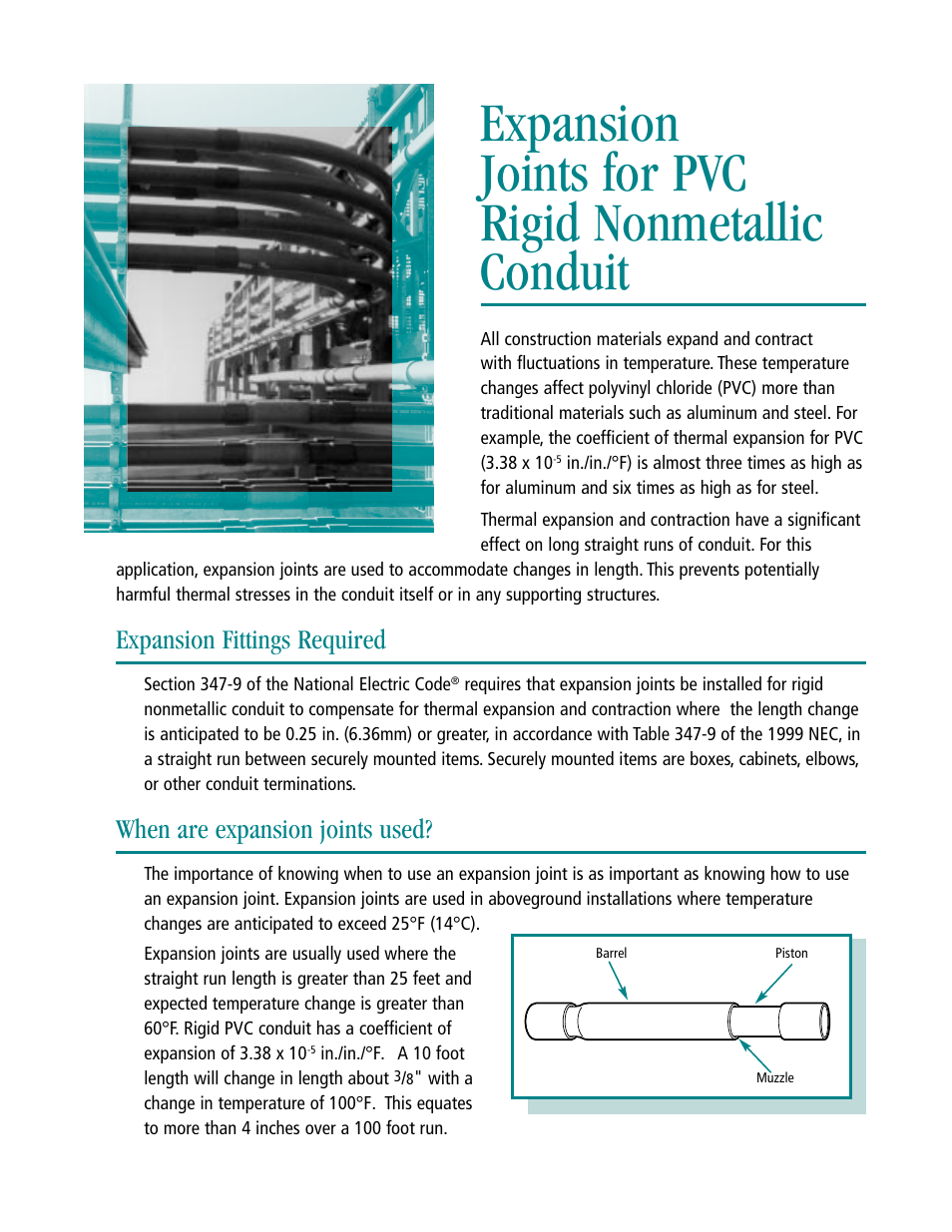 Carlon Expansion Joints for PVC Rigid Nonmetallic Conduit User Manual | 6 pages