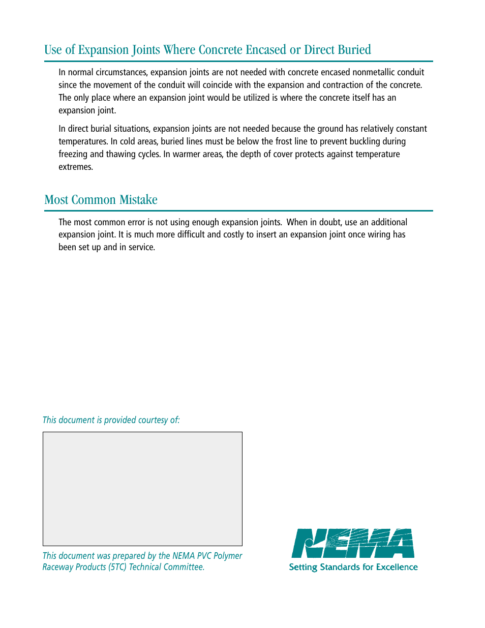 Most common mistake | Carlon Expansion Joints for PVC Rigid Nonmetallic Conduit User Manual | Page 6 / 6