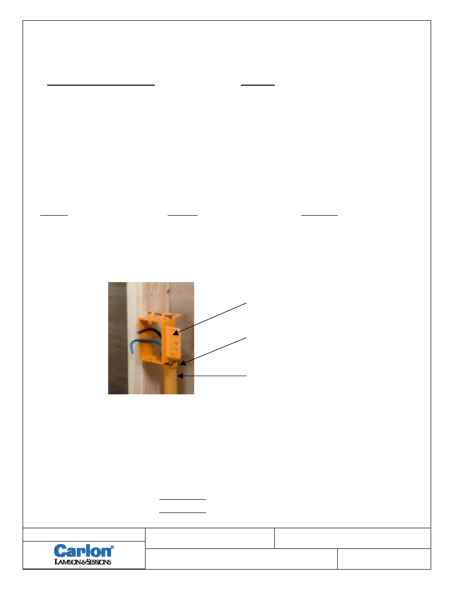 Carlon SCMS Cost Estimator Sheet - Low Res User Manual | 2 pages