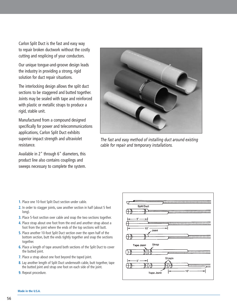 Carlon Split Duct - Low Res User Manual | 1 page