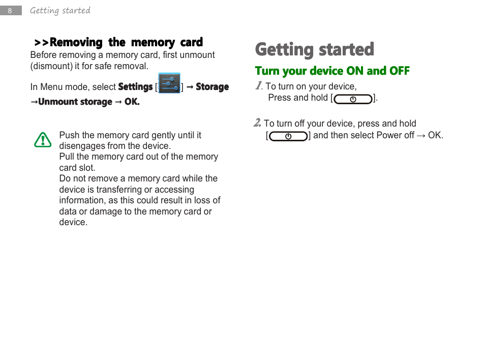 Getting, Getting getting started started started started | Double Power Technology MD-740 User Manual | Page 10 / 62