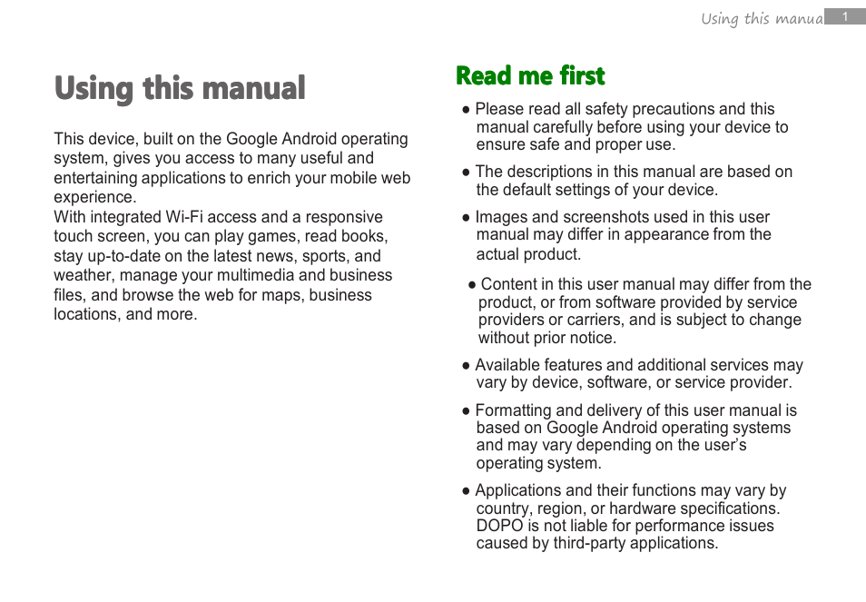 Using | Double Power Technology MD-740 User Manual | Page 3 / 62