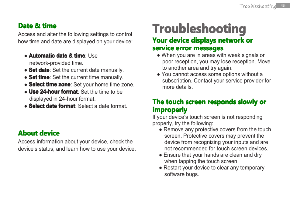 Troubleshooting | Double Power Technology MD-740 User Manual | Page 47 / 62