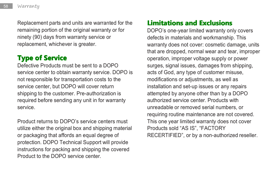 Double Power Technology MD-740 User Manual | Page 60 / 62