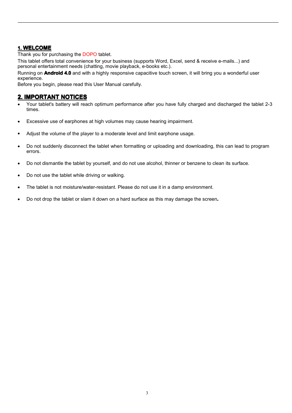Double Power Technology T708 User Manual | Page 3 / 24